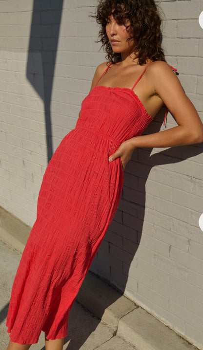 Nation Madeline Tie Midi Dress