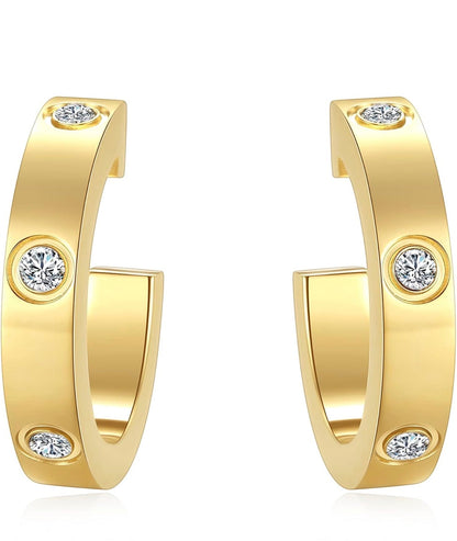 Love Hoop Earrings