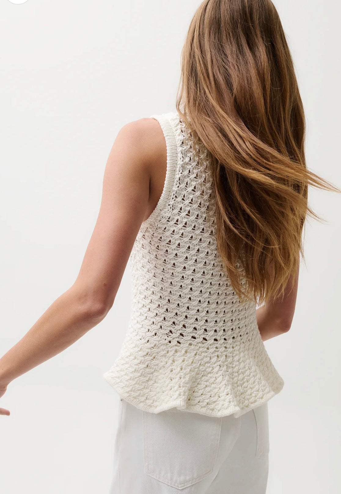 Pistola Anna Peplum Sweater Tank