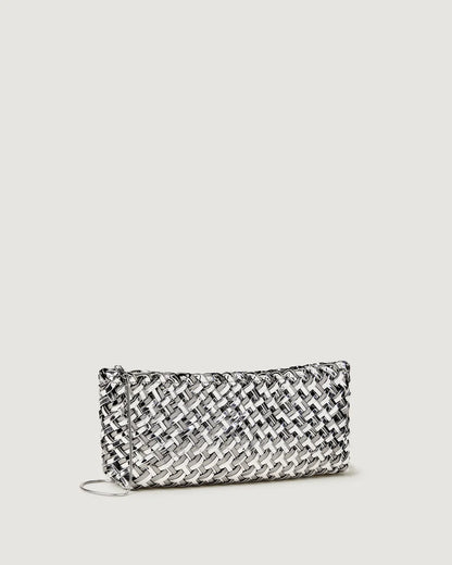 Naghedi Gala Clutch Double Weave Metallic