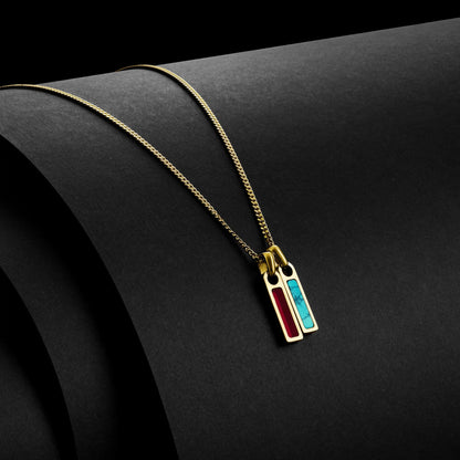 Birthstone Tag Pendant - 14K Gold