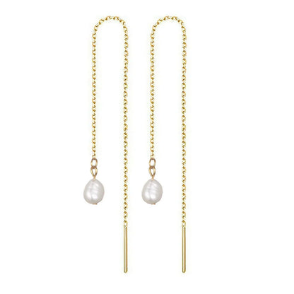 Freshwater Pearl Threader Earrings