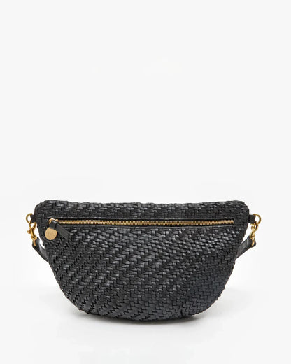 Clare V Grande Fanny, Woven Zig Zag