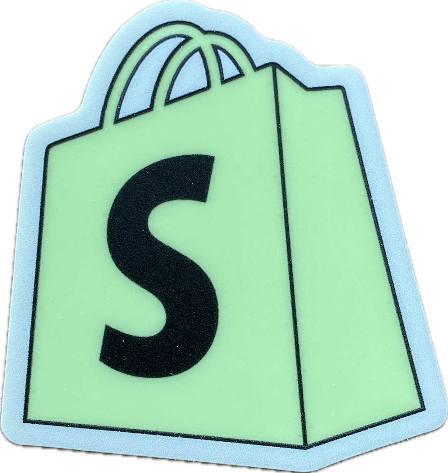 Glow-in-the-dark sticker