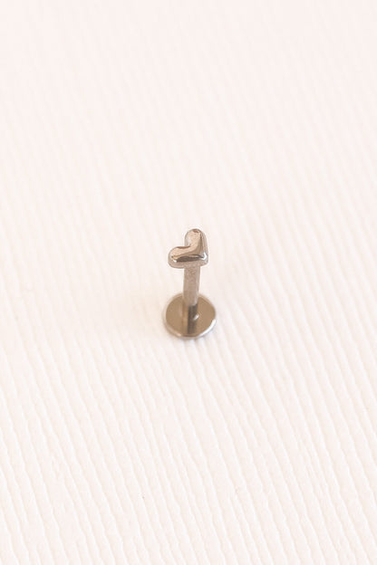 Tiny Heart Flat Back Stud