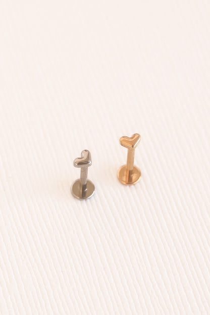 Tiny Heart Flat Back Stud