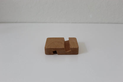 Handcrafted Wooden Phone Holder - Elegant - Rustic Wooden Phone Stand - Perfect Countertop Holder for Office or Kitchen