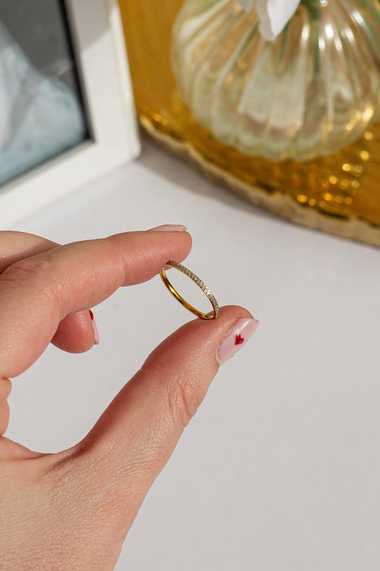 Crystal Stacker Ring