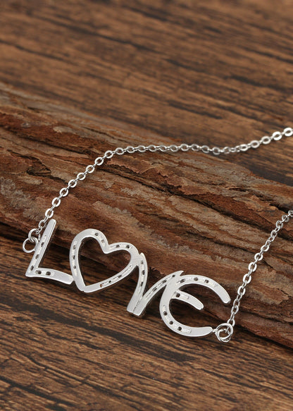Saints and Saviors* Love In Horseshoes Silver Necklace