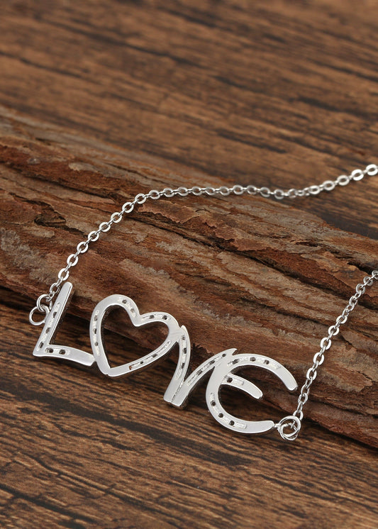 Saints and Saviors* Love In Horseshoes Silver Necklace