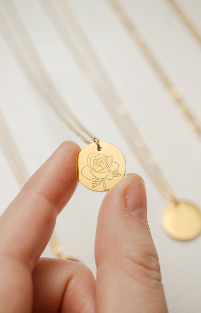 Birth Flower Necklace
