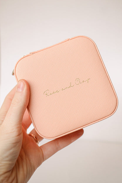 Jewelry Travel Case in Peach