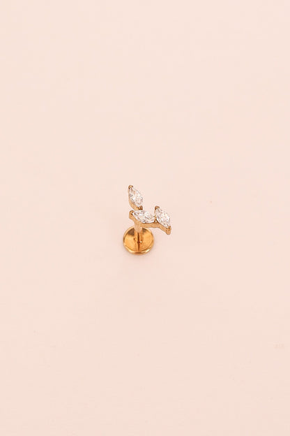 Vine Flat Back Stud