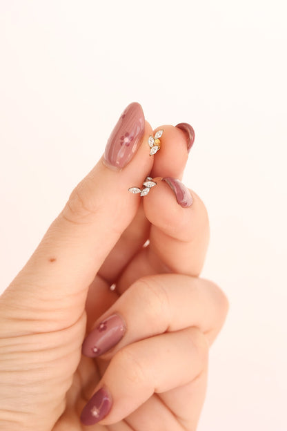 Vine Flat Back Stud