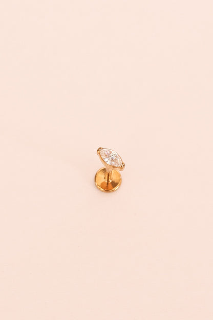 Marquise Flat Back Stud