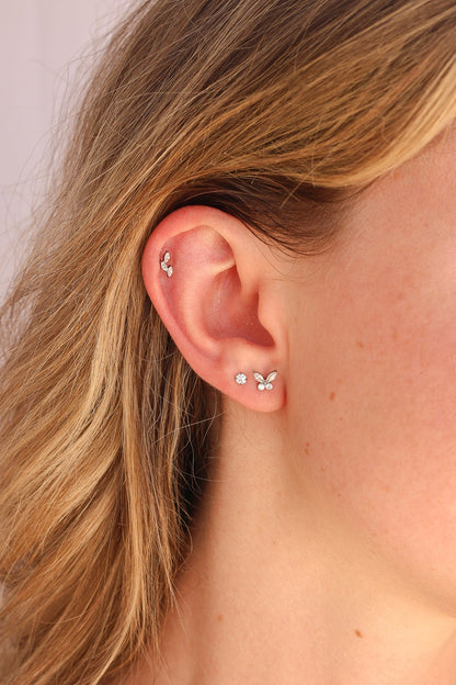 Vine Flat Back Stud