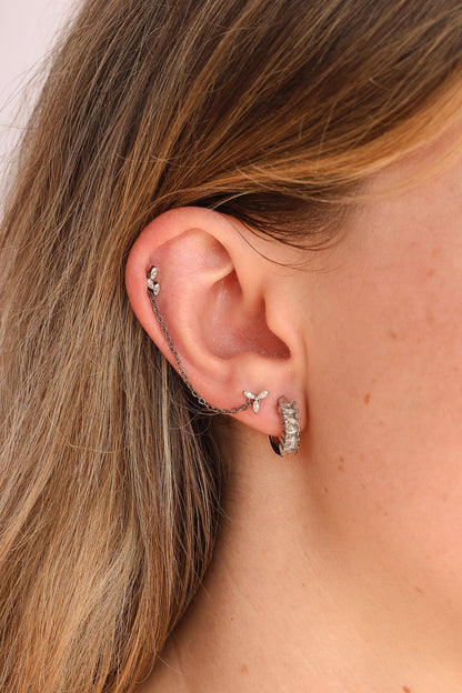 Iris Flat Back Stud