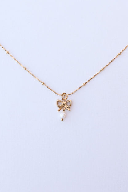 Jane Bow Necklace
