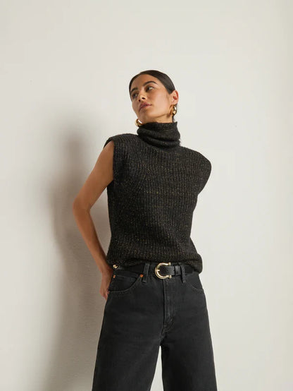 Nation Isha Turtleneck Tank Shiny
