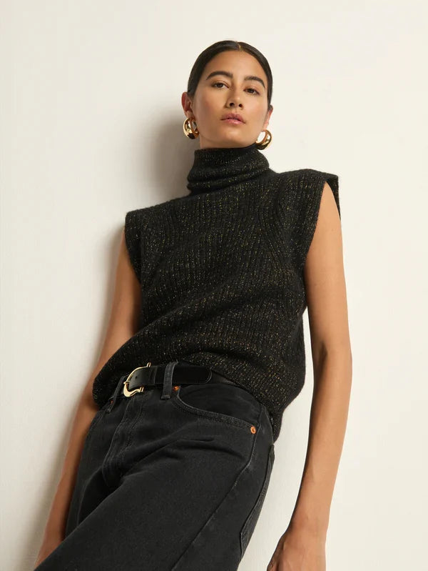 Nation Isha Turtleneck Tank Shiny