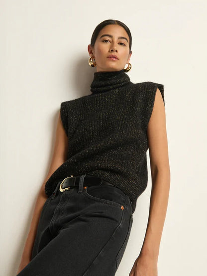 Nation Isha Turtleneck Tank Shiny