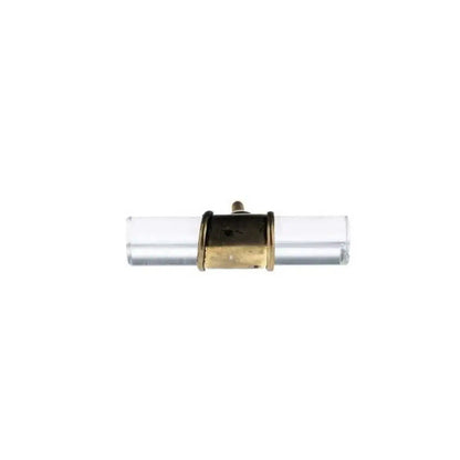 Glass Drawer T-Knob - Antique Brass