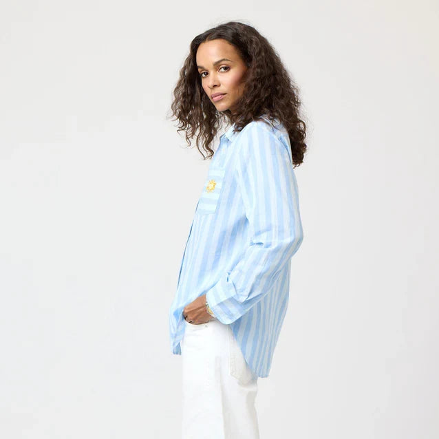 Kerri Rosenthal Mia Stripe Positano Shirt