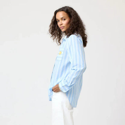 Kerri Rosenthal Mia Stripe Positano Shirt