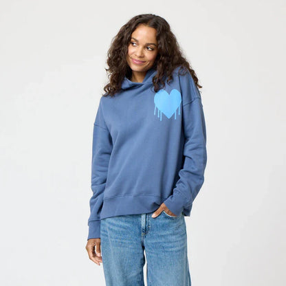 Kerri Rosenthal Boyfriend Drippy Heart Hoodie