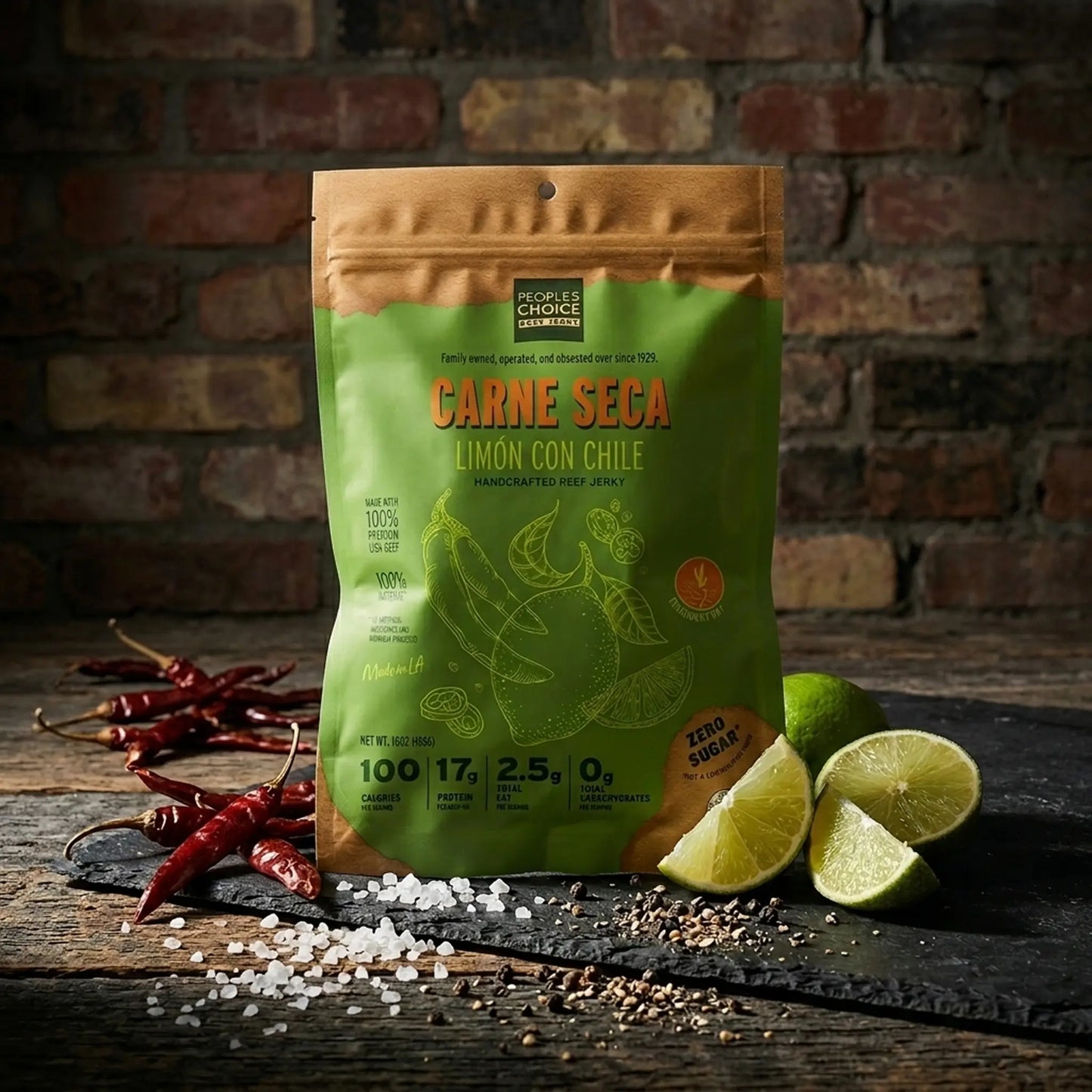 Limon Con Chile Carne Seca