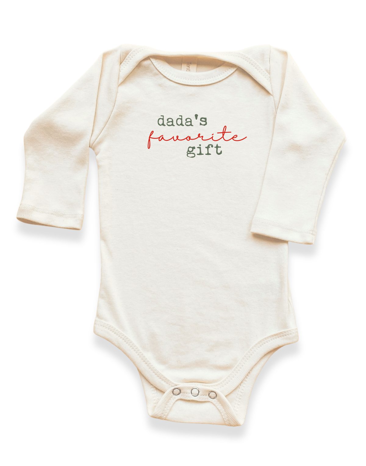 Dada's Favorite Gift Organic Bodysuit Long Sleeve