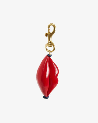 Clare V Lips Fob/Keychain - Poppy