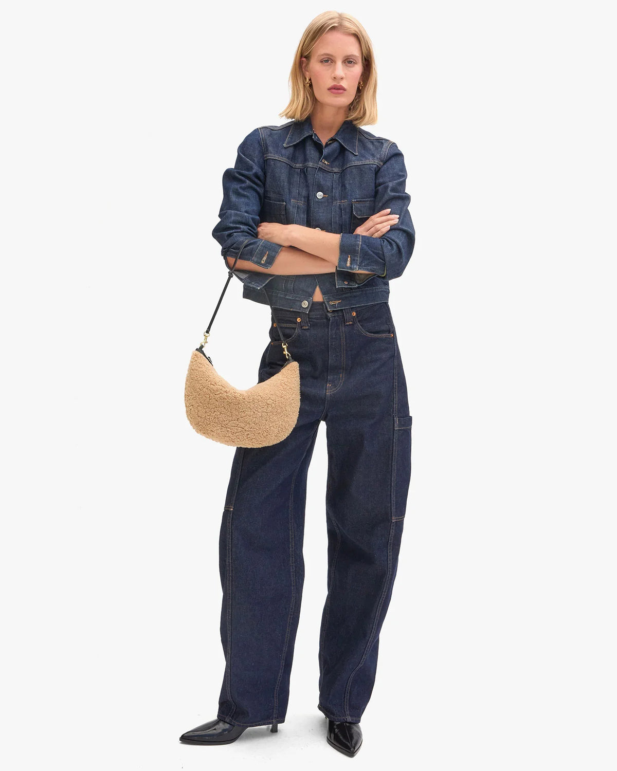 Clare V Lune Shearling
