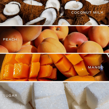 Mango and Coconut Soy Patterned Candle - Clear Jar - 9 oz