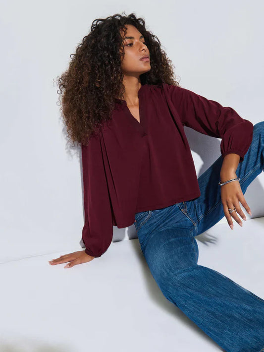 Nation LTD Maya V-Neck Top