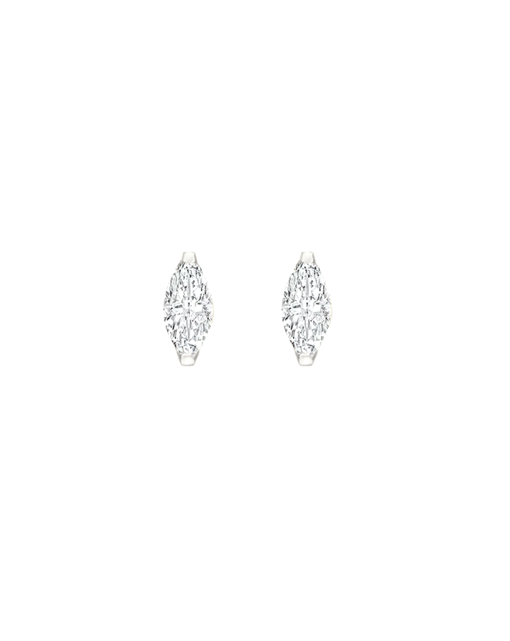Mini Marquise CZ Ball-Back Studs