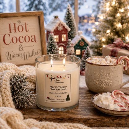 Marshmallow Wonderland Candle, 2 Wick