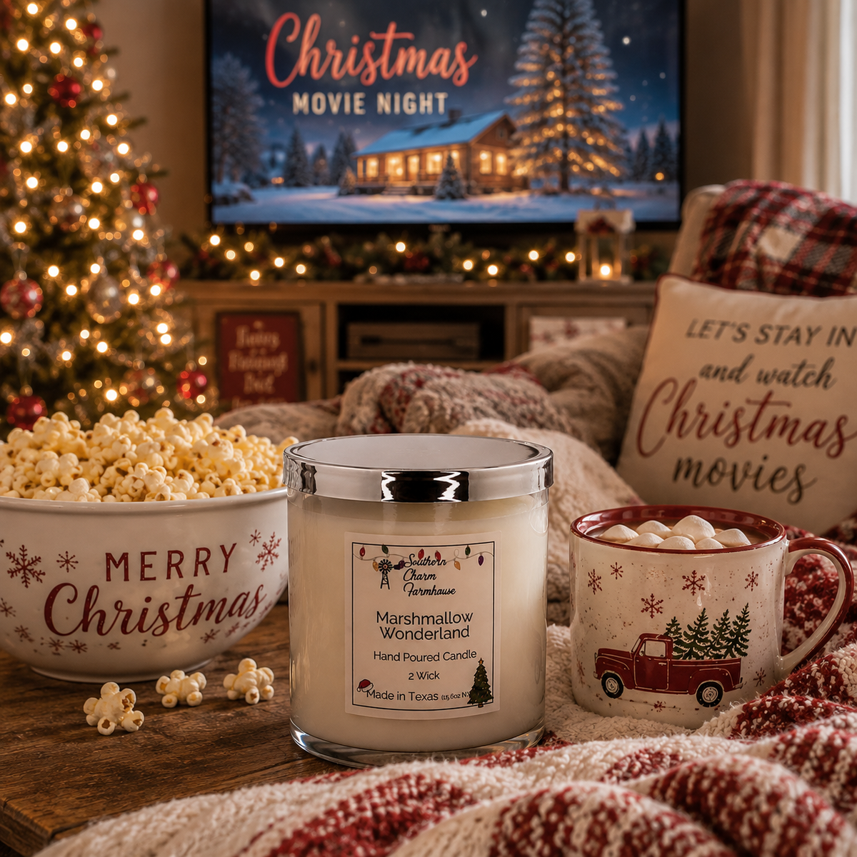 Marshmallow Wonderland Candle, 2 Wick