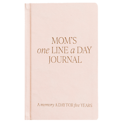 Mom's One Line A Day Leather Journal