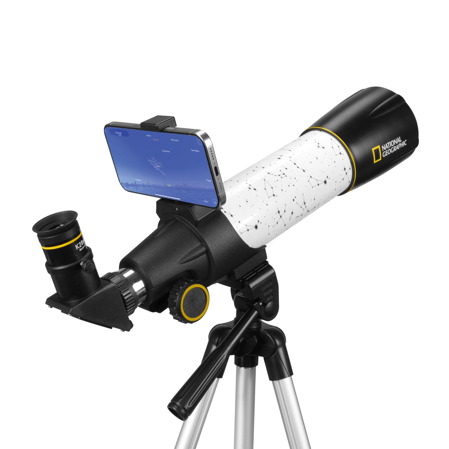 70mm Refractor Telescope with Solar Filter and App Bluetooth Adapter