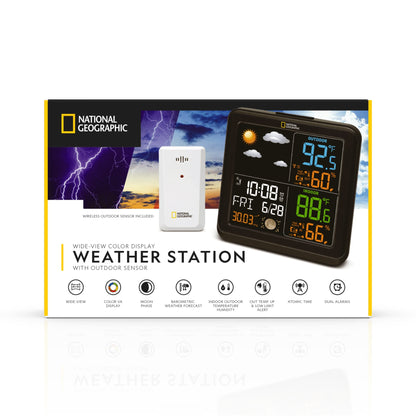 Wide-View Display Weather Station with Outdoor Sensor