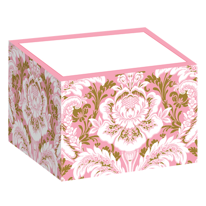 Pink Damask Notepad Block