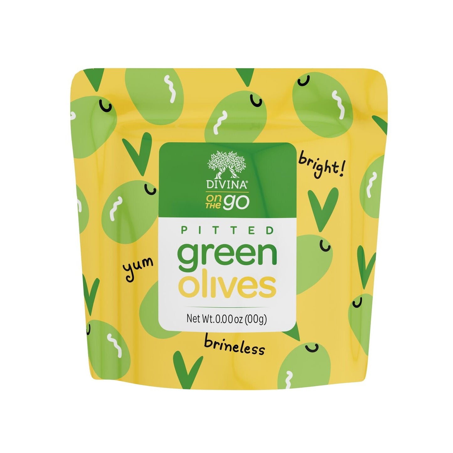 On the Go Pitted Green Olives (10 Snack Packs)