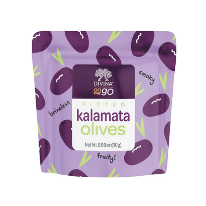On the Go Pitted Kalamata Olives (10 Snack Packs)