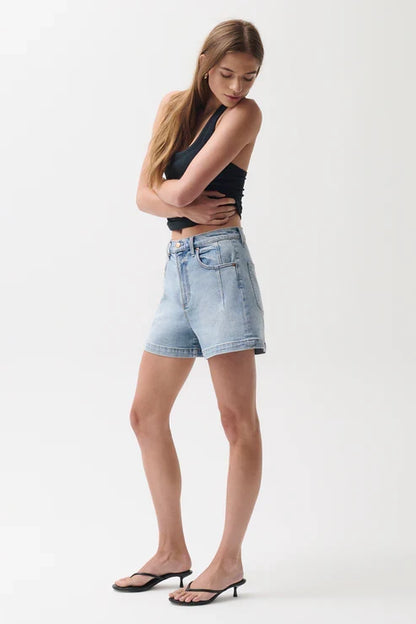 Pistola Aoki High Rise A-Rise Short with Detail