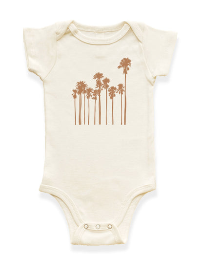 Palm Trees Organic Cotton Baby Bodysuit