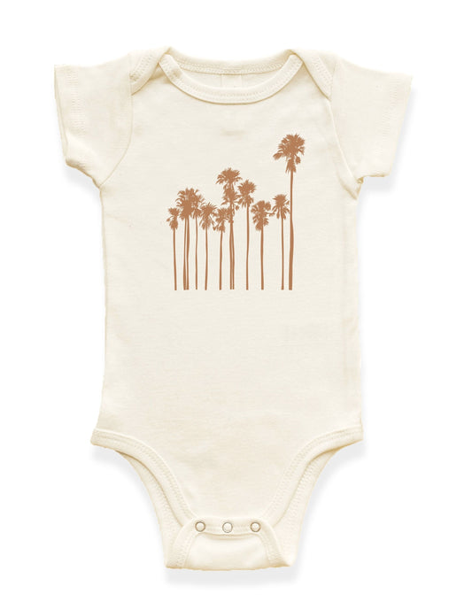 Palm Trees Organic Cotton Baby Bodysuit