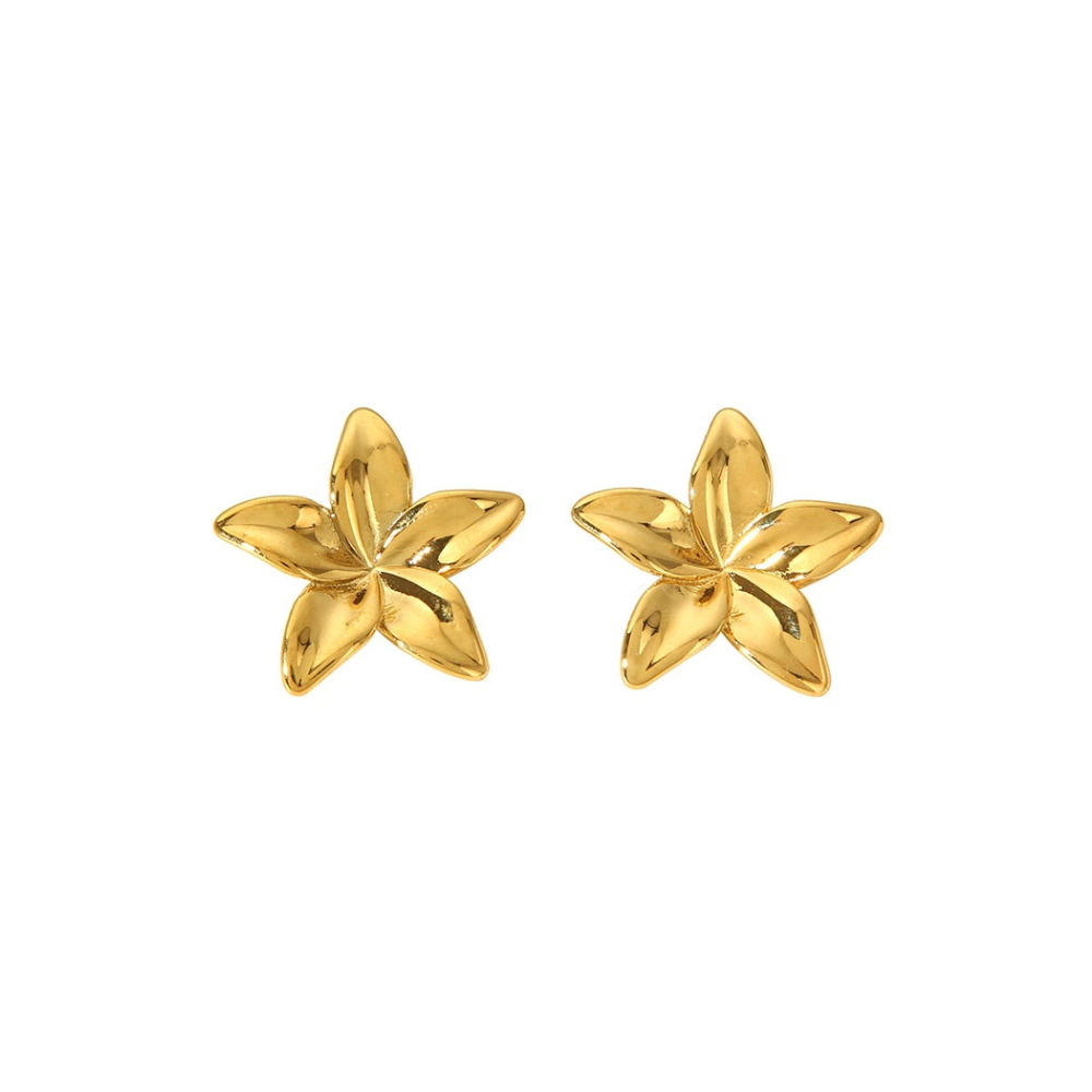 Plumeria Statement Studs