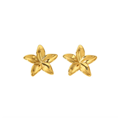 Plumeria Statement Studs