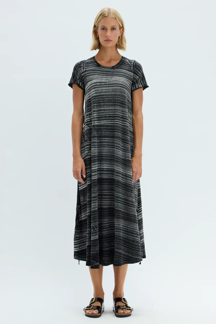 Raquel Allegra Cocoon Dress - stripe
